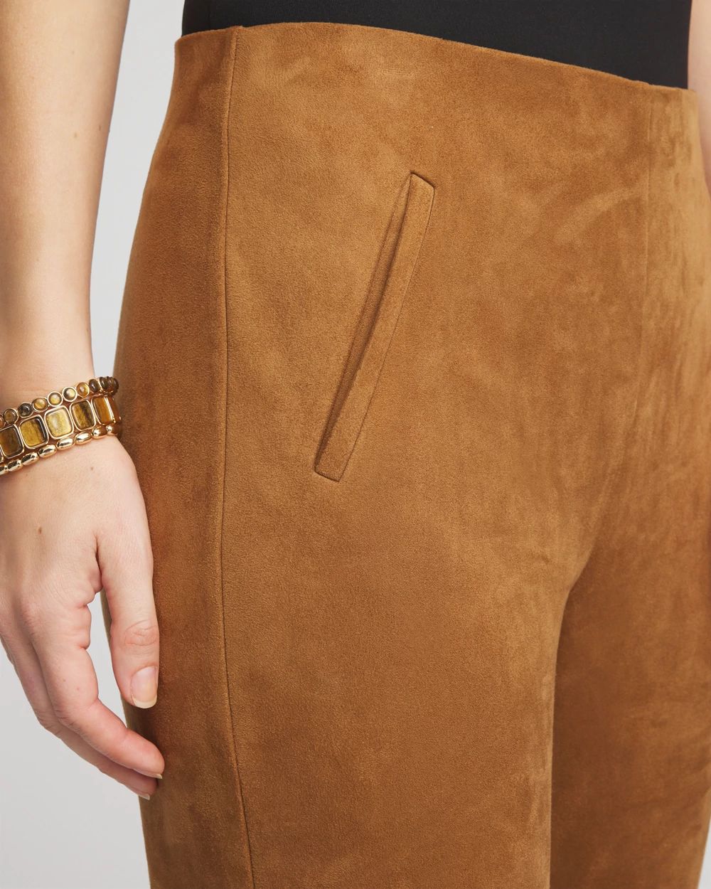Faux Suede Juliet Slim Ankle Pants | Chico's